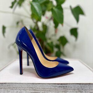 Christian Louboutin Glossy Blue Heels